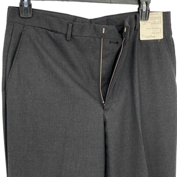 Hickey Freeman Vintage Mens Wool Dress Pants Size 36 Gray Union Canterbury NWT - Picture 5 of 7